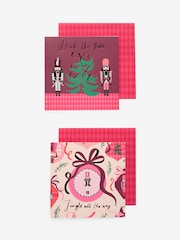 Pink Nutcrackers 20 Pack Christmas Cards - Image 1 of 1