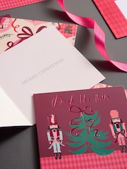 Pink Nutcrackers 20 Pack Christmas Cards - Image 2 of 3