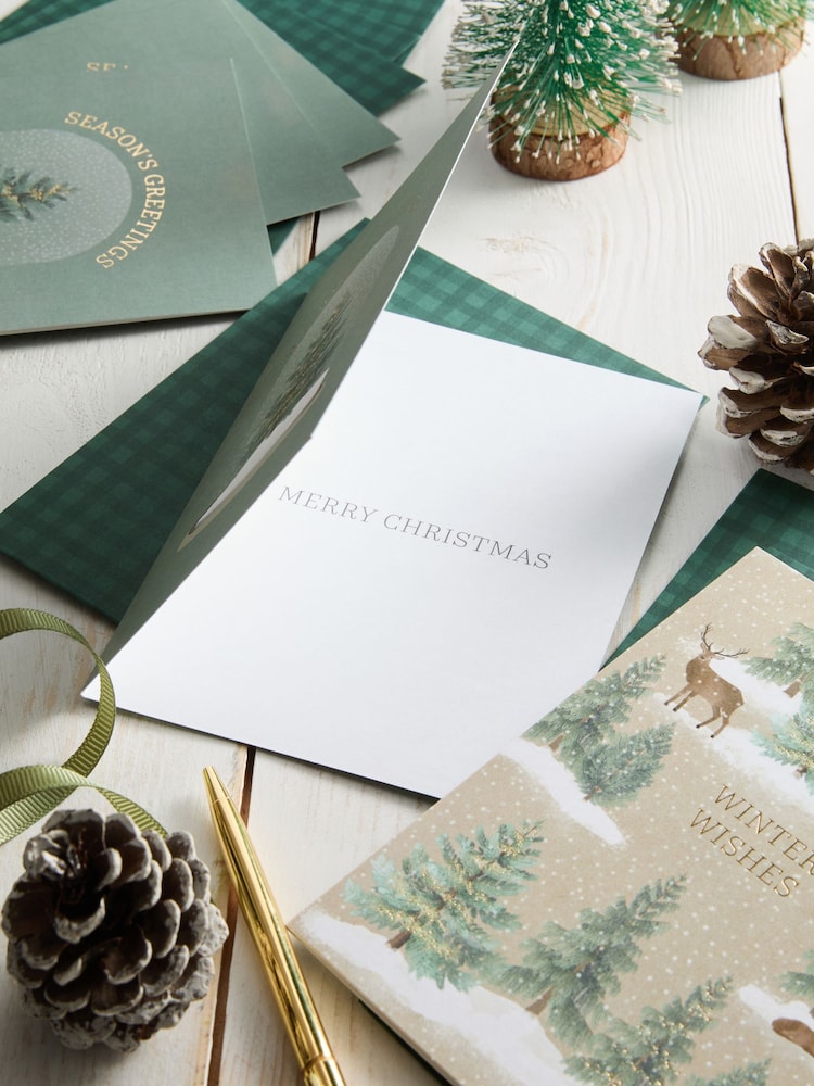 Alpine Forest 20 Pack Christmas Cards - Image 2 of 3 Alpine Forest 20 Pack Christmas Cards - Image 2 of 3