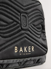 Baker by Ted Baker Girls Back To School Black Quilted Bow Backpack with Pencil Case - Image 3 of 7