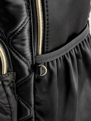 Baker by Ted Baker Girls Back To School Black Quilted Bow Backpack with Pencil Case - Image 6 of 7