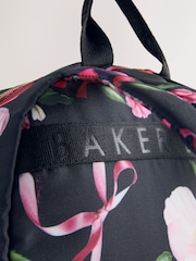 Baker by Ted Baker Girls Back to School Floral Print Backpack with Pencil Case - Image 6 of 7