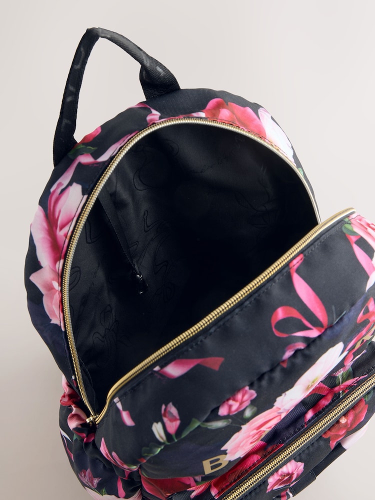 Baker by Ted Baker Girls Back to School Floral Print Backpack with Pencil Case - Image 7 of 7