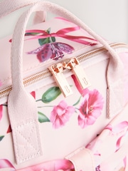 Baker by Ted Baker Girls Pink Back to School Floral Print Bow Lunch Bag - Bild 5 von 9
