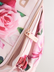 Baker by Ted Baker Girls Pink Back to School Floral Print Bow Lunch Bag - Bild 8 von 9