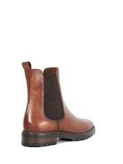 Dune London Brown Poema Cleated Sole Chelsea Boots - Image 4 of 6