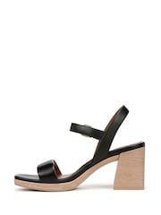 Naturalizer Rose Wide Fit Ankle Strap Black Sandals - Image 2 of 7