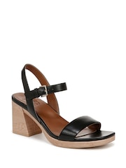 Naturalizer Rose Wide Fit Ankle Strap Black Sandals - Image 4 of 7