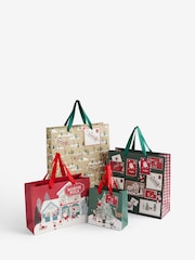 Santa Scene Christmas 4 Pack Gift Bags - Image 3 of 3