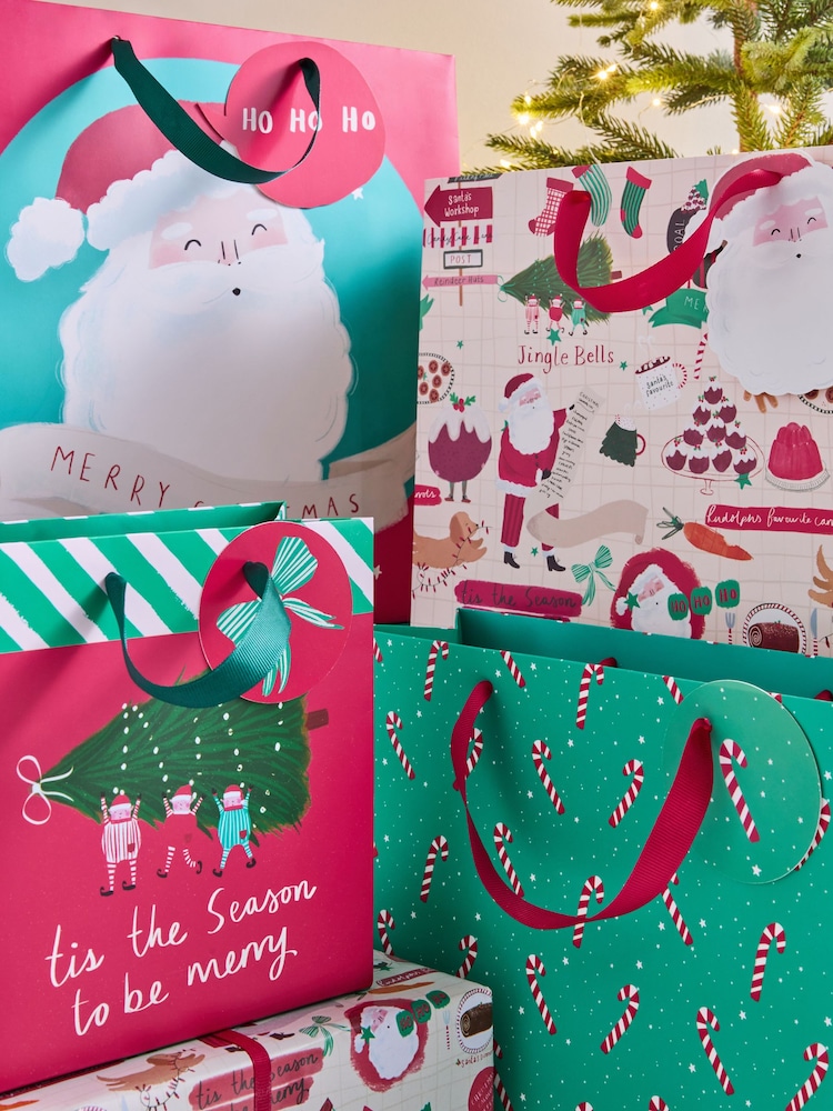 Santas Recipe Christmas 4 Pack Gift Bags - Image 2 of 3