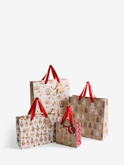 Gingerbread Christmas 4 Pack Gift Bags - Image 3 of 3