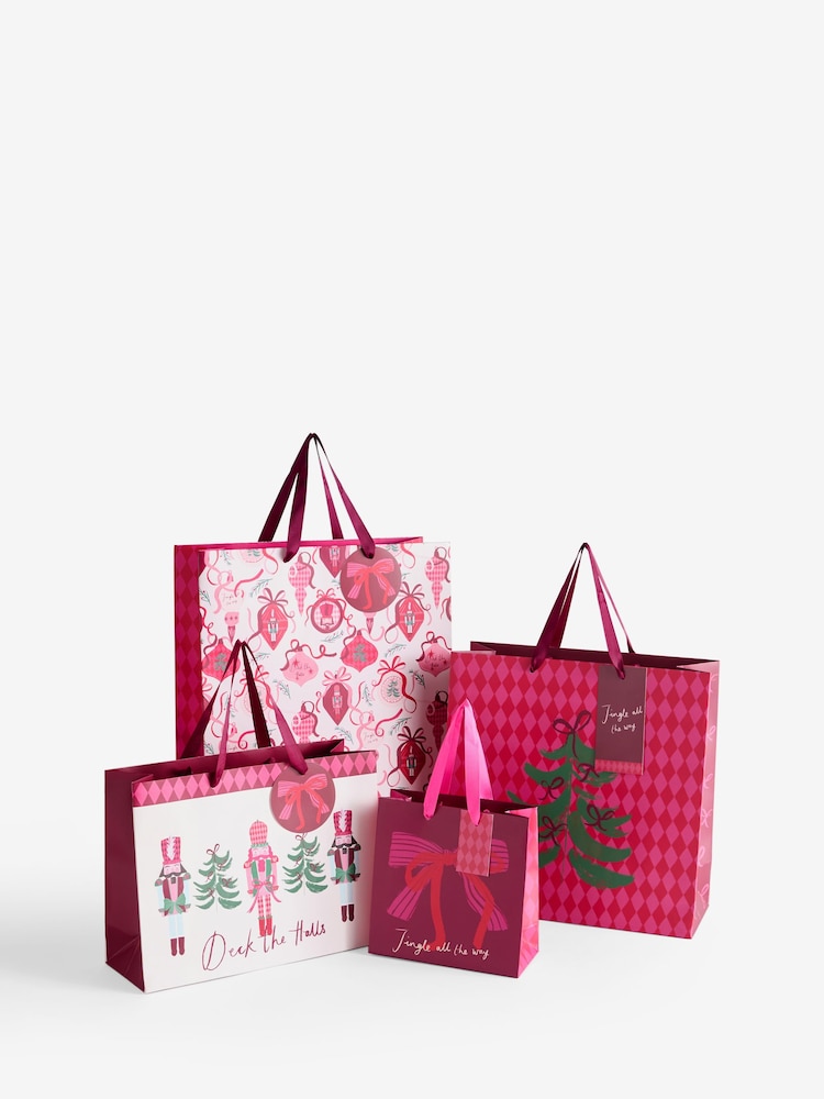 Pink Nutcracker Christmas 4 Pack Gift Bags - Image 3 of 3