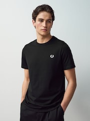 Черный - Футболка с круглым вырезом Fred Perry - Image 1 of 7