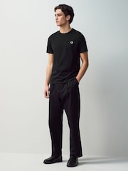 Черный - Футболка с круглым вырезом Fred Perry - Image 2 of 7
