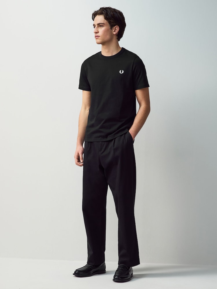Черный - Футболка с круглым вырезом Fred Perry - Image 2 of 7