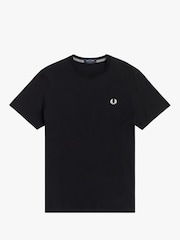 Черный - Футболка с круглым вырезом Fred Perry - Image 6 of 7