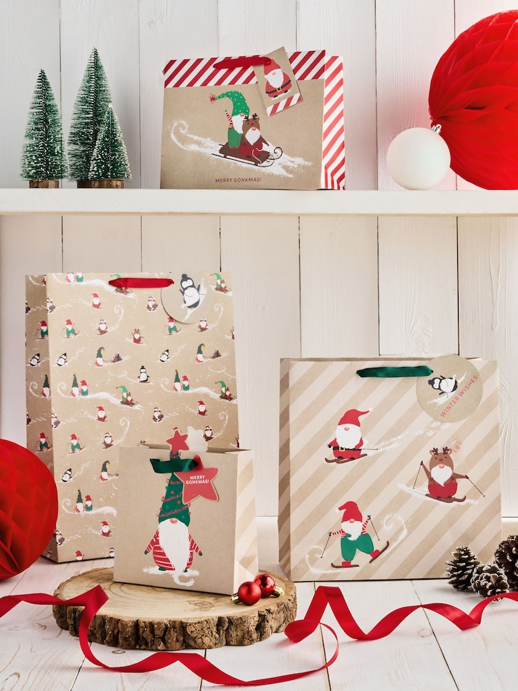 Craft Gonks Christmas 4 Pack Gift Bags - Image 1 of 3