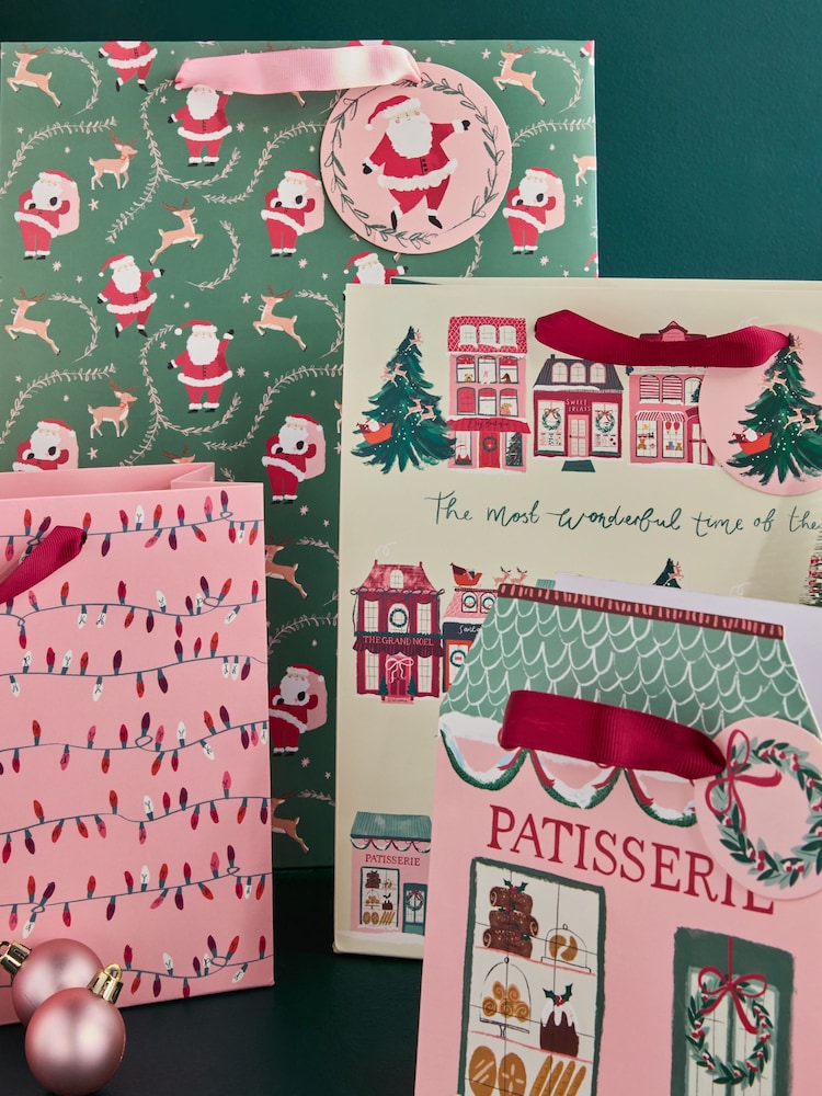 Santas Patisserie Christmas 4 Pack Gift Bags - Image 2 of 3 Santas Patisserie Christmas 4 Pack Gift Bags - Image 2 of 3