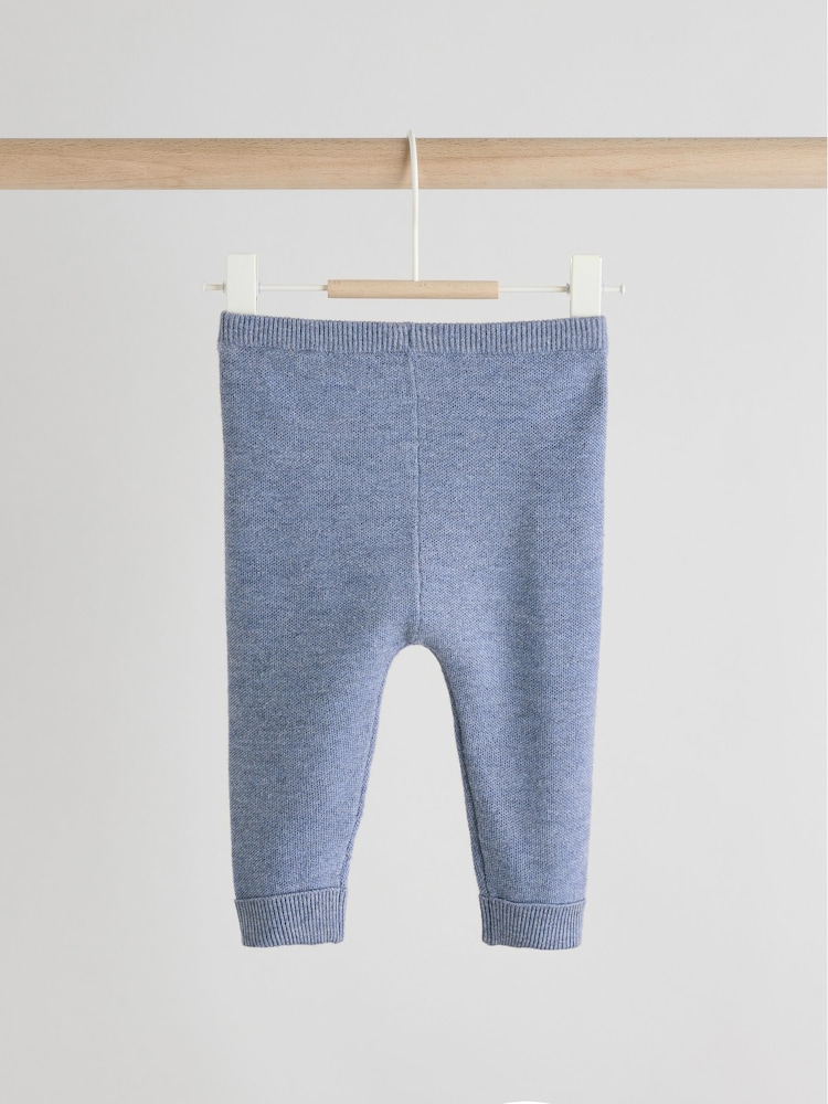 Blue Knitted Jumper and Leggings Baby Set (0mths-2yrs) - Image 10 of 10 Blue Knitted Jumper and Leggings Baby Set (0mths-2yrs) - Image 10 of 10