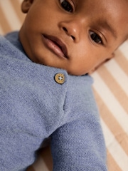 Blue Knitted Jumper and Leggings Baby Set (0mths-2yrs) - Image 4 of 10