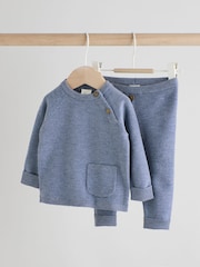 Blue Knitted Jumper and Leggings Baby Set (0mths-2yrs) - Image 5 of 10