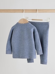Blue Knitted Jumper and Leggings Baby Set (0mths-2yrs) - Image 8 of 10