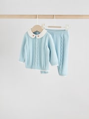 Blue Knitted Jumper and Leggings Baby Set (0mths-3yrs) - Image 10 of 11