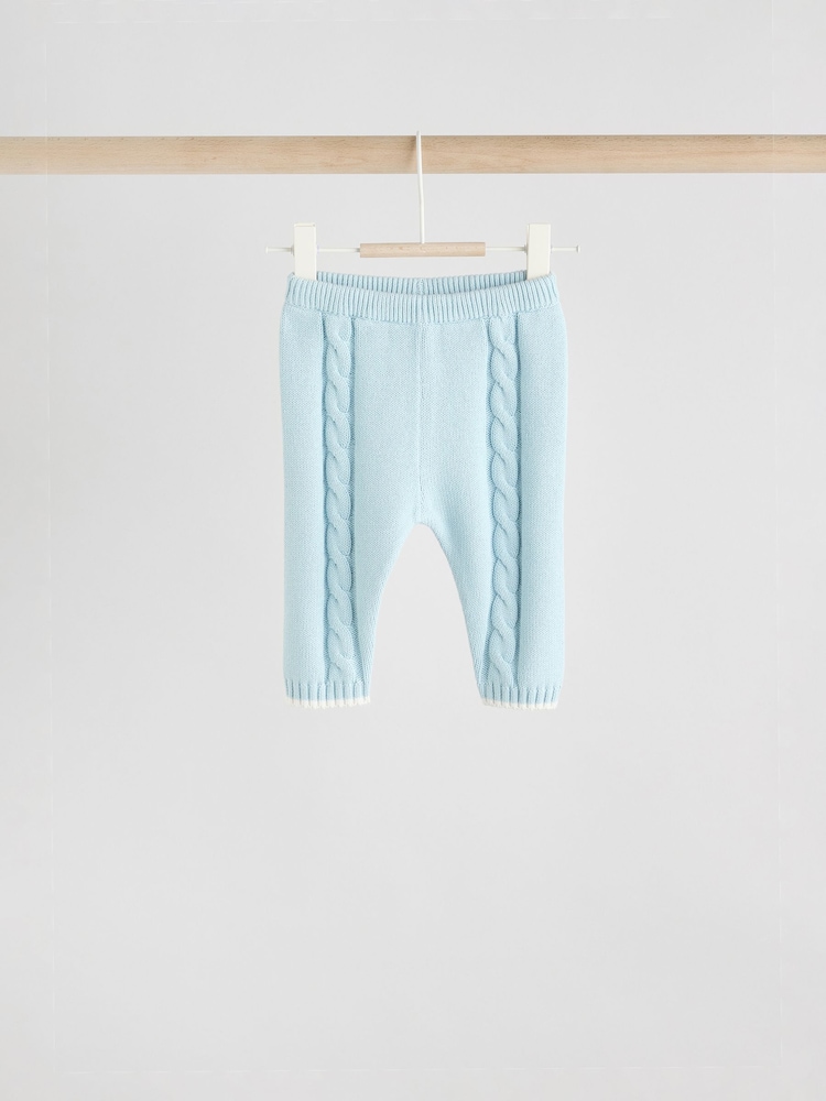 Blue Knitted Jumper and Leggings Baby Set (0mths-3yrs) - Image 11 of 11