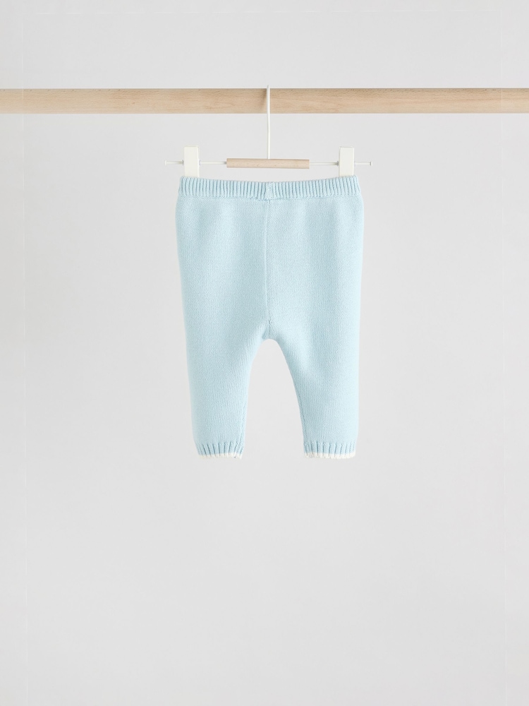 Blue Knitted Jumper and Leggings Baby Set (0mths-3yrs) - Image 9 of 9