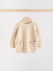 Neutral Stripe Baby Knitted Jumper and Leggings Set (0mths-2yrs) - Image 5 of 15