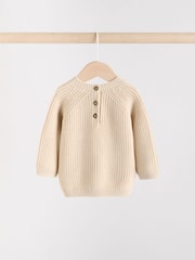 Neutral Stripe Baby Knitted Jumper and Leggings Set (0mths-2yrs) - Image 9 of 15