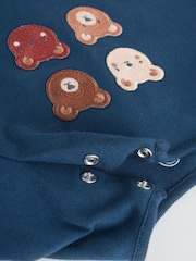 Navy/Brown Bear Tops and Leggings 6 Piece Baby Set (0mths-3yrs) - Image 14 of 17