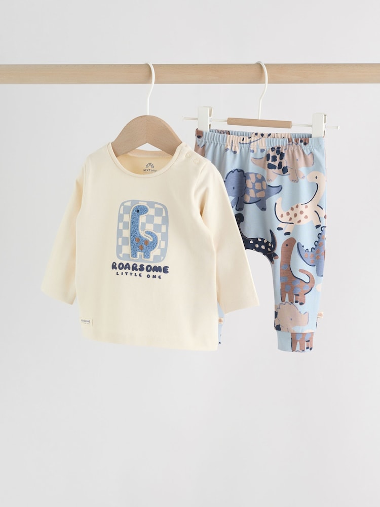 Blue Dino Top and Leggings 2 Piece Baby Set (0mths-3yrs) - Image 1 of 16 Blue Dino Top and Leggings 2 Piece Baby Set (0mths-3yrs) - Image 1 of 16