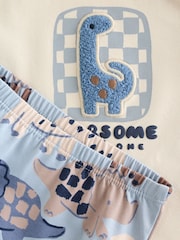 Blue Dino Top and Leggings 2 Piece Baby Set (0mths-3yrs) - Image 8 of 16