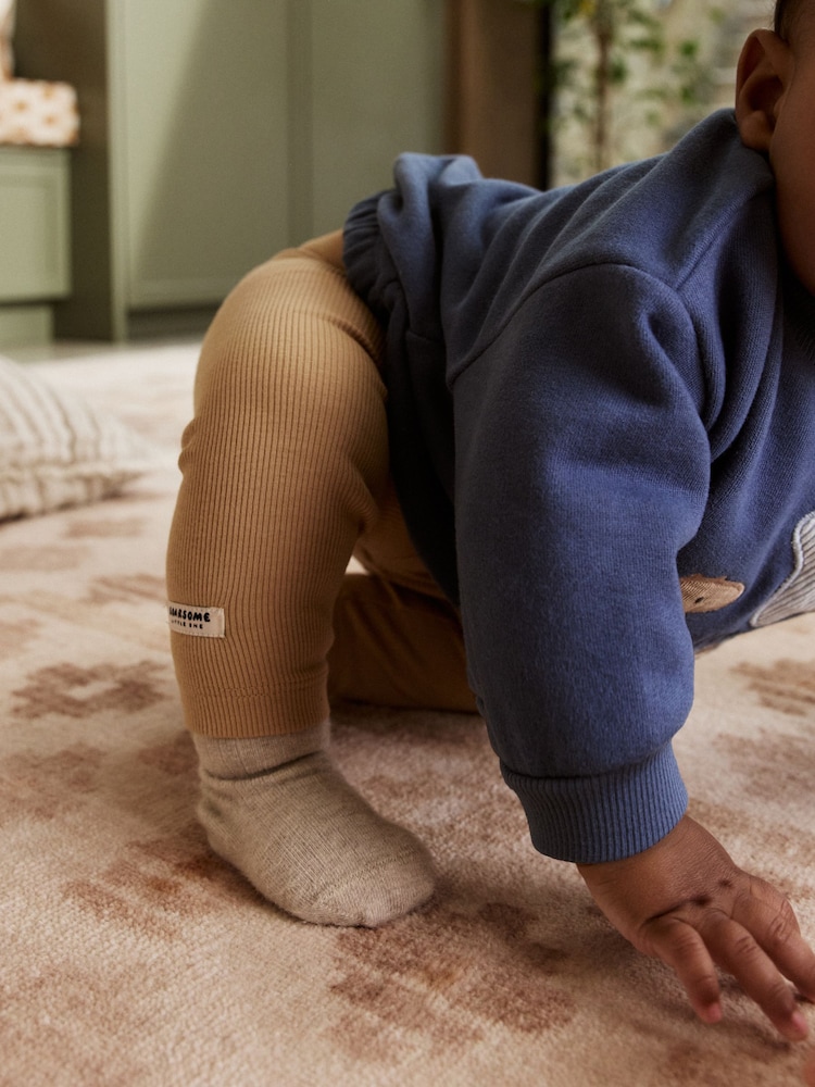 Blue Dino Baby Sweatshirt and Leggings Set (0mths-3yrs) - Image 5 of 5