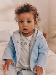 Blue Bear Baby Jersey Jacket, Bodysuit and Leggings 3 Piece Set (0mths-2yrs) - Image 2 of 16