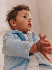 Blue Bear Baby Jersey Jacket, Bodysuit and Leggings 3 Piece Set (0mths-2yrs) - Image 3 of 16