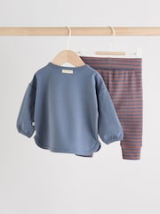 Blue Woodland Baby Top and Leggings 2 Piece Set (0mths-3yrs) - Image 4 of 16