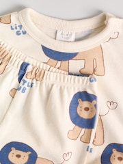 Blau mit Löwenmotiv - Baby 100% Cotton Top and Leggings Set (0mths-2yrs) - Bild 10 von 15