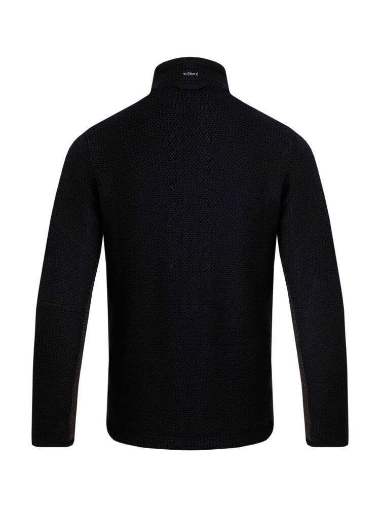 Weird Fish Black Berhan Eco Full Zip Lined Macaroni Fleece - Image 3 of 3