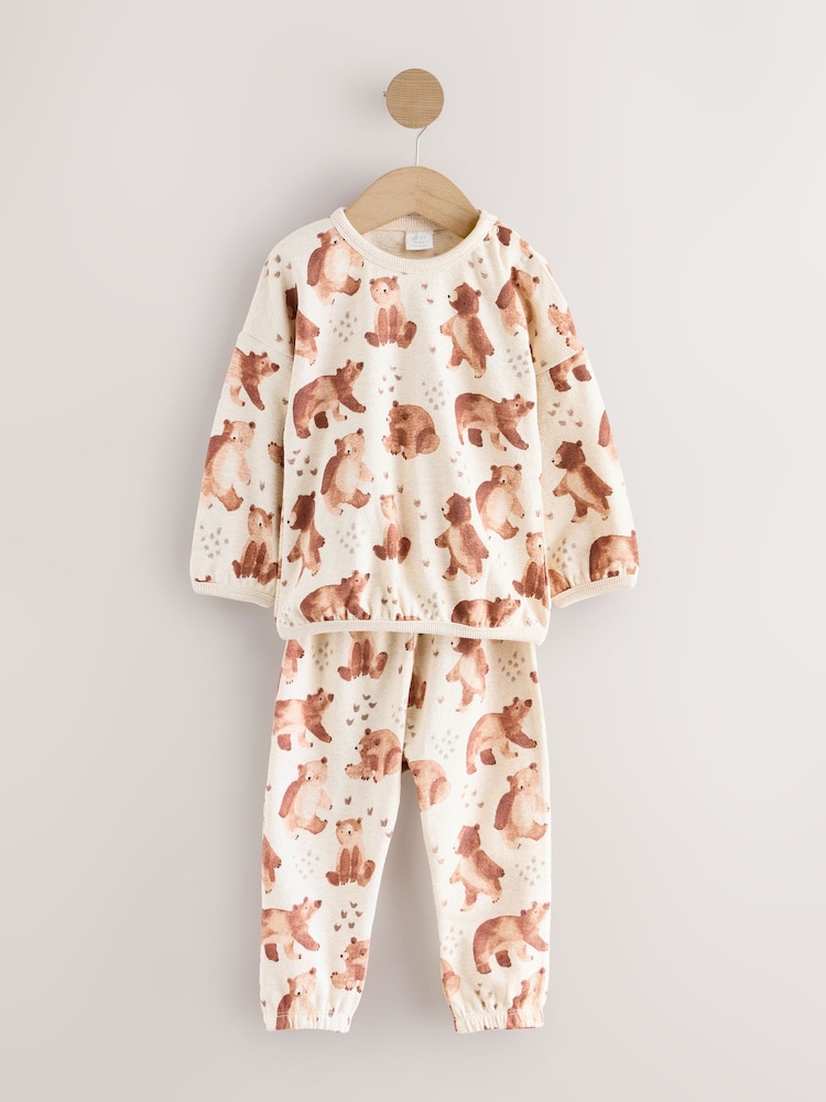 Neutral Bear Baby 100% Cotton Top and Leggings Set (0mths-2yrs) - Image 1 of 6