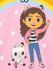 Character Pink Dream Works Gabbys Dollhouse Longline 100% Cotton Hoodie - Image 4 of 9