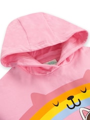 Character Pink Dream Works Gabbys Dollhouse Longline 100% Cotton Hoodie - Image 5 of 9