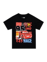 Character Red Disney Cars Lightning McQueen 100% Cotton T-Shirts 2 Pack - Image 2 of 5