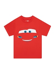 Character Red Disney Cars Lightning McQueen 100% Cotton T-Shirts 2 Pack - Image 4 of 5