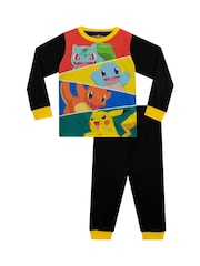 Character Black Pokemon Long Sleeve Pyjamas 2 Pack - Image 3 of 3