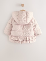 Pink - Shower Resistant Padded Coat With Frill Hem (3mths-7yrs) - Bild 6 von 9