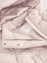 Pink - Shower Resistant Padded Coat With Frill Hem (3mths-7yrs) - Bild 8 von 9