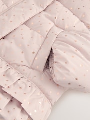 Pink - Shower Resistant Padded Coat With Frill Hem (3mths-7yrs) - Bild 9 von 9