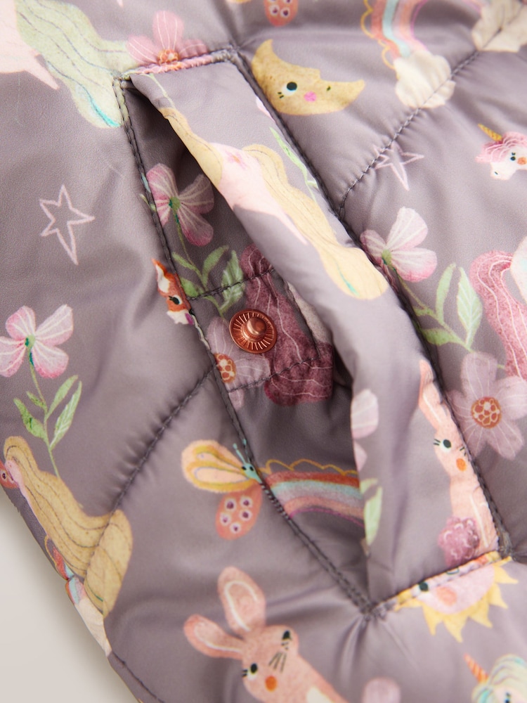 Unicorn Damson - Palton căptușit impermeabil cu blană artificială (3luni-7ani) - Image 9 of 10